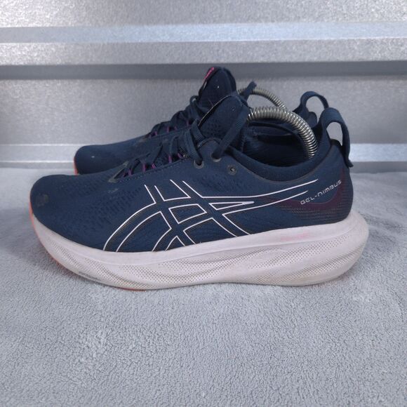 Asics Gel-Nimbus 25 Women's Size 9 Wide Blue Lilac Train Athletic Running Shoe - Picture 2 of 14